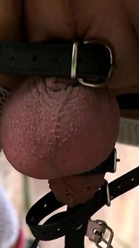 Bondage Slave on Leash Fisted in Ass and Licking Feet of Fantastic Mistress
