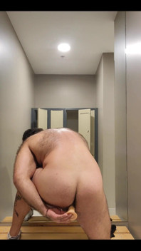 Stuffing Ass with Dildo