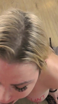 Rough Mouth Fuck - Face Spitting Covered