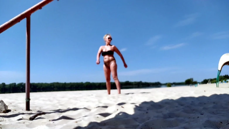 Lukerya: Walking to the Beach Through the Park