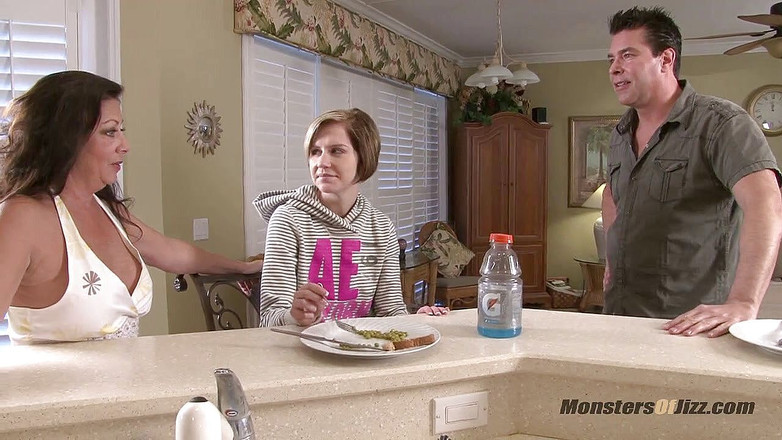 Monsters Of Jizz: Naughty stepniece punished with big dick