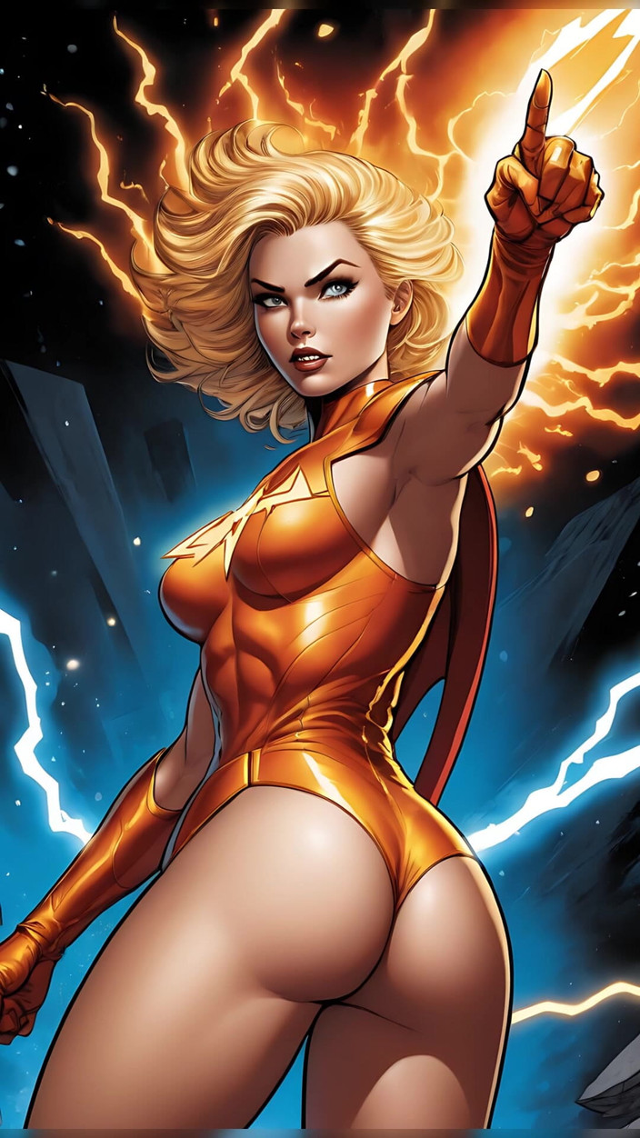 LustRender: Desnudo trueno chispa eléctrica aura