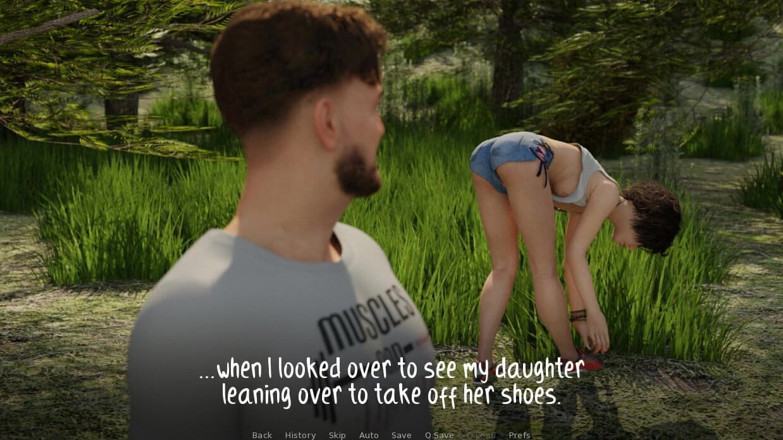 XXX Games Bunk: Anita Discoveries - геймплей - ролевая игра - Anita соблазняет своего отчима в кемпинговой поездке