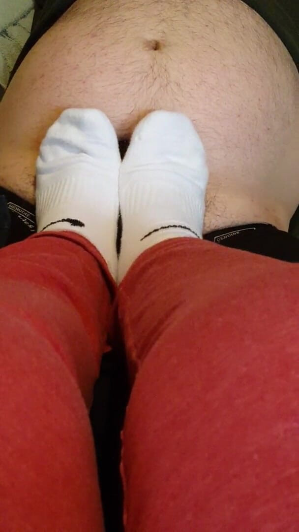 Miss Sock trampler: Memancut zakarnya dengan stoking putih saya