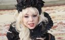 Bravo Models Media: 382 Rebeka zwarte blonde gothic masturbatie