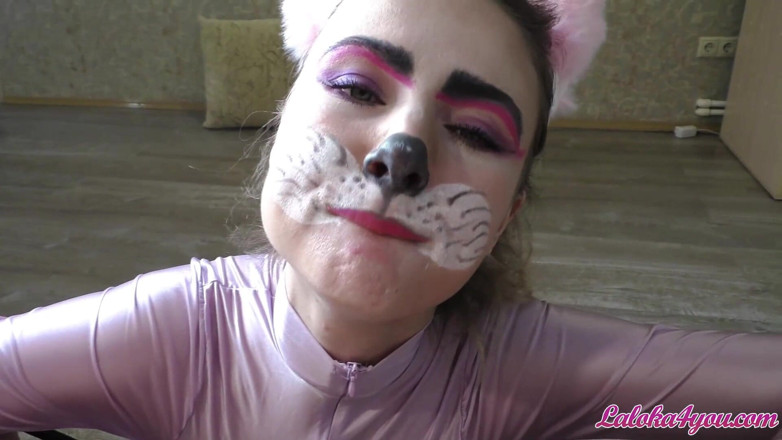 Laloka4you: Kitten deep sucks stranger's dick and swallows cum