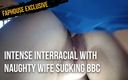 Couple Otaku cuckold: बीबीसी को चूसने वाली शरारती पत्नी के साथ तीव्र अंतरजातीय