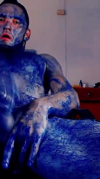 Blueman coming and cumming