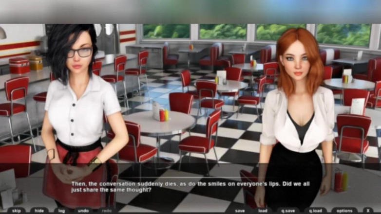 3DXXXTEEN2 Cartoon: Ba cô phục vụ bàn gợi cảm và không có...