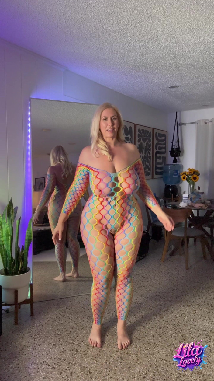 Lila Lovely: Busty MILF Wishlist Try-on Haul: Bodysuits &amp; Crotchless Body Stockings