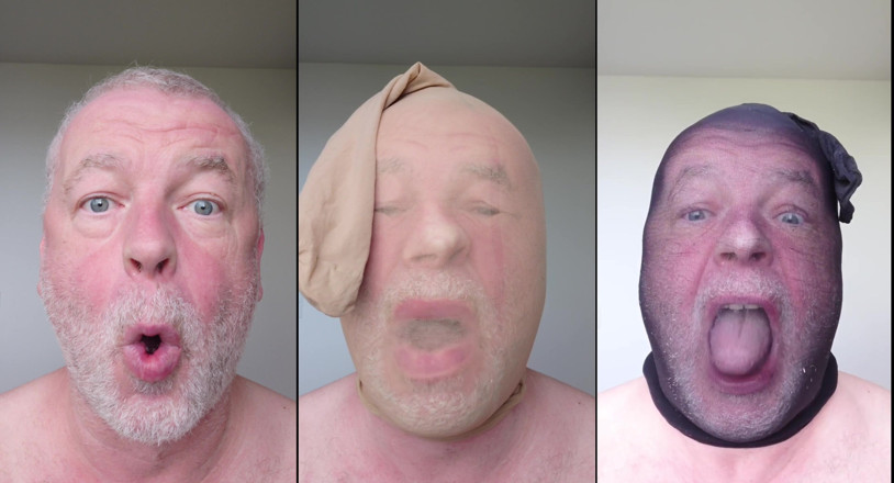 NylonFace: Kolaż selfie z maskami z rajstop