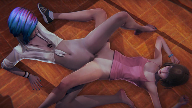 Waifu club 3D: Max en Chloe tribbing en komen samen klaar