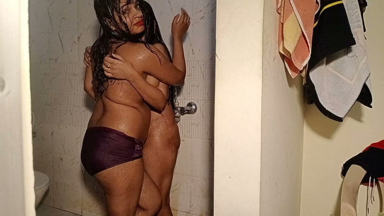 Indian Lesbians: Beautiful Desi Lesbian Lovers Steamy Shower Sex