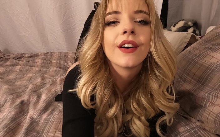 Blonde Gabie: Pov biarin aku ngocok kontolnya