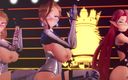 Mmd anime girls: Mmd R-18 fete anime clip sexy cu dans 217