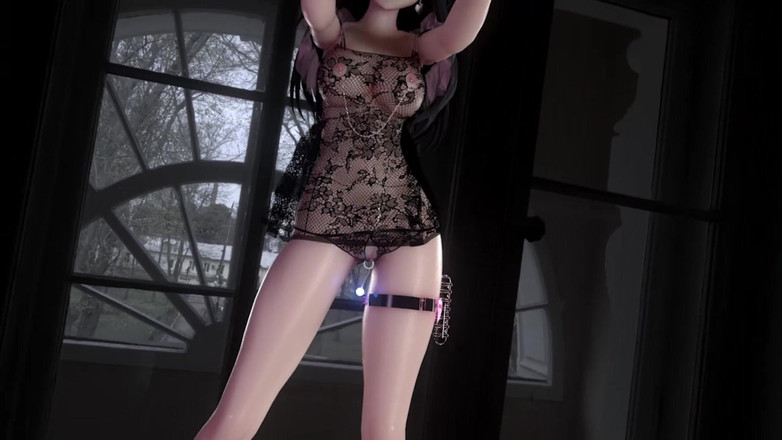 MikuMotion: [mmd] Telefonnummer Ring Brustkette Analplug Erotische Dessous Transparente High Heels
