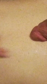 Fresh Cumshots Pooling and Still Full Hard Erect Clitty