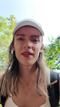 Hiking seksi dengan Trans Olya Mayer kurus