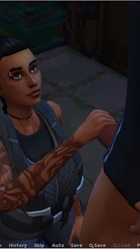 Insimologi - permainan gameplay - permainan peran - tante seksi bertato pantat montok lagi asik ngentot sama gadis remaja