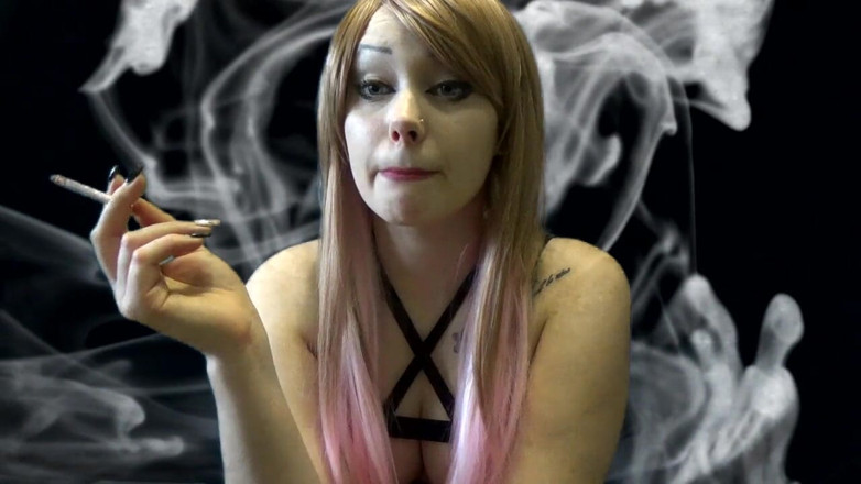 Goddess Misha Goldy: Long Time Smoker Cough and Cum Countdown