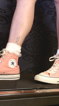 Sepatu kejang converse pink all stars