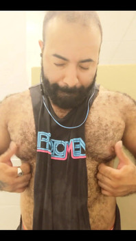 A Little Post Workout Nipple Play