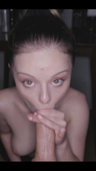 Custom Sloppy Blowjob & BIG Facial POV