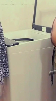 In the Washing Room, We Hard Fuck and Naked Fun with the Stepsister Secretary
