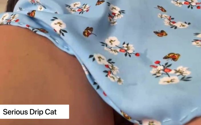 Serious Drip Cat: Stepmom Playing with Her Pussy