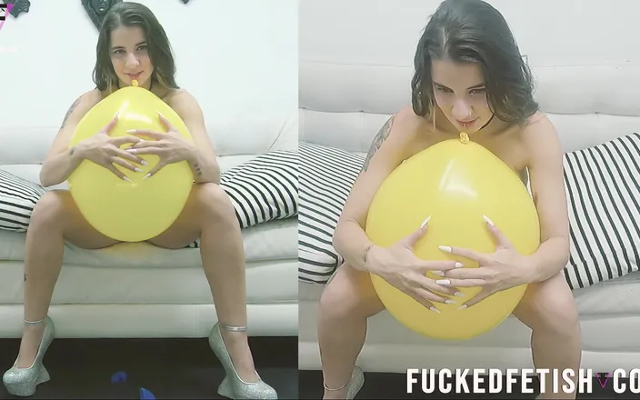 Fucked fetish: Free+pop with Nails Balloons 8" Naked