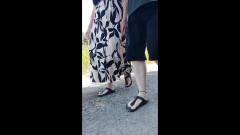 Goldschatz59: Gehen mit Nylonjunge in Birkenstocks