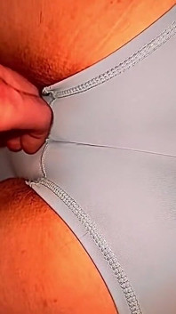 Perfect Cameltoe in Hot Yoga Shorts Rubbing My Cock on Her