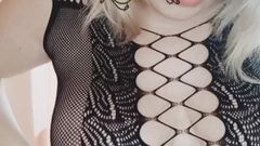 Curvy Girl Teasing You in Sexy Bodysuit