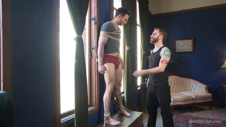 Men on Edge: Muscular Stud, Jason Maddox, Begs to Cum in Bondage for...