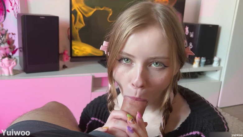 Yuiwoo: Ultra contact visuel, pipe, yeux verts