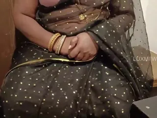 Luxmi Wife: Doctor Fuck Patient in Black Sexy Saree - Ep 2