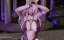 3D-Hentai Games: Jisoo - Flower Ahri sexy striptease Liga der Legenden unzensiertes Hentai