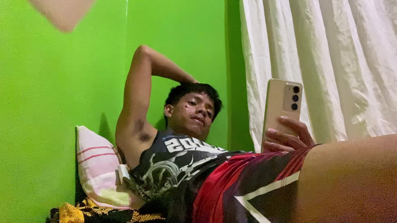 Jameson Official: Filipino Twink Bedroom Jerk off Cumshot