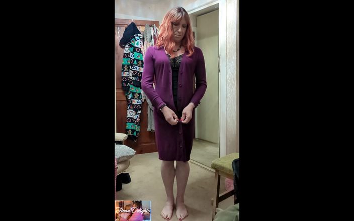 Fiona of Delights: Purple Cardi Cumm Strip