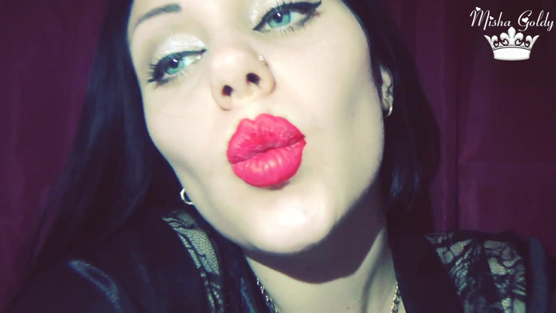 Goddess Misha Goldy: Rose, lippenstift ist deine schwachstelle