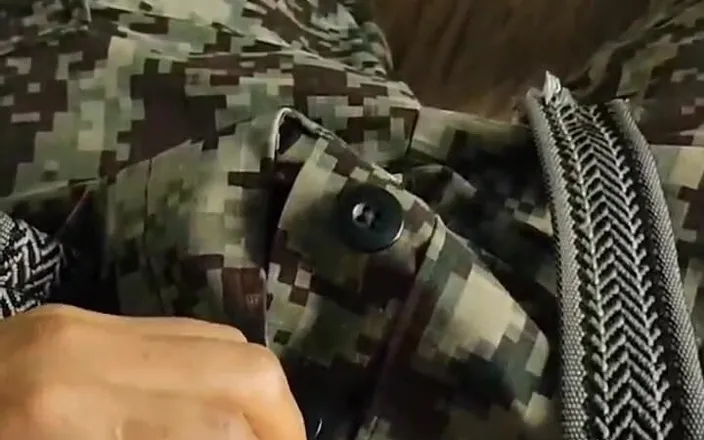 Hornyboy2058: Military Man Masturbating Alone
