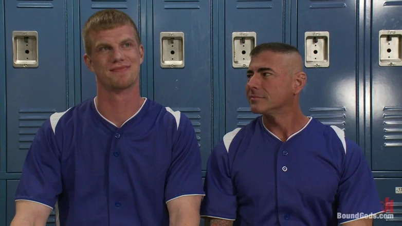 Bound gods: Innocent Baseball Jock Gets Touched by His Nasty Coach.