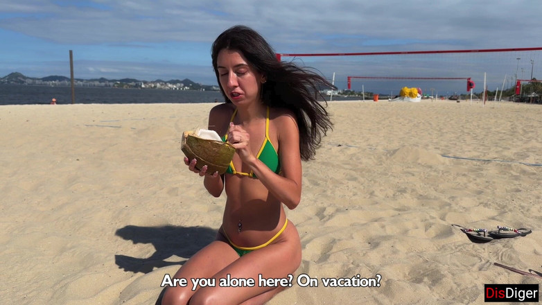 Dis Diger: रियो डी जनेरियो में छुट्टी पर ब्राजील की लड़की के साथ सेक्स - उसके मुंह में निगलना