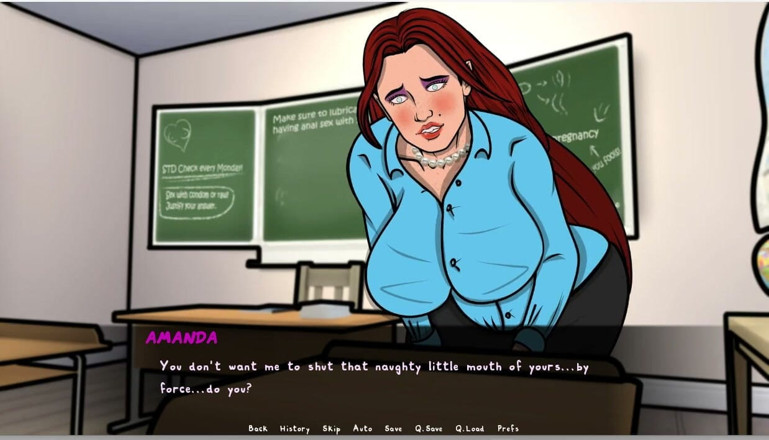XXX Games Bunk: Lust Town - Gameplay - Roleplay - Teacher Seduced the Detention Student