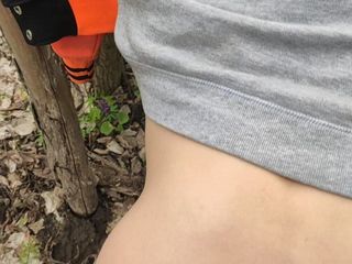 Home video virgo: Plimbarea în pădure s-a încheiat cu sex în poziția capră și spermă pe analul...