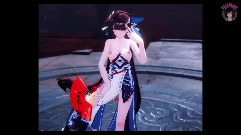 Velvixian: Honkai Li Sushang. Khiêu vũ gợi cảm và cởi quần áo...