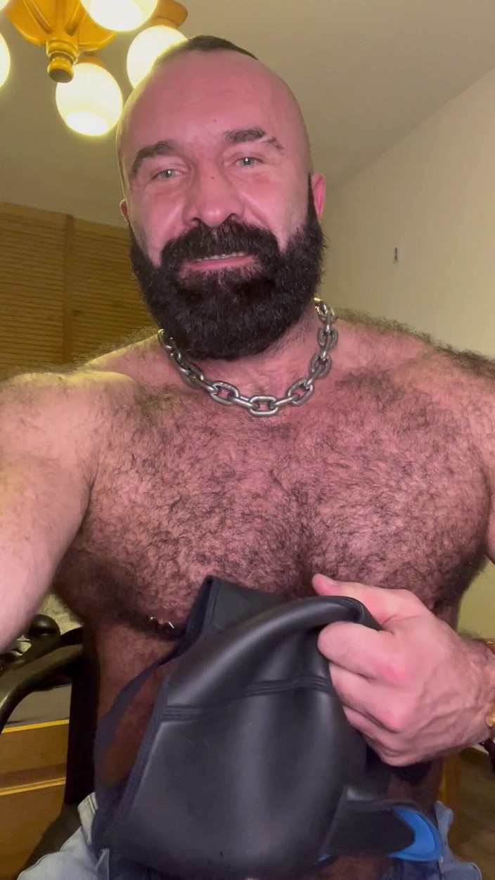 Tyler Rex: Mięśni gej niedźwiedź JOI z maską, Big Cock, Cock Ring &amp;...
