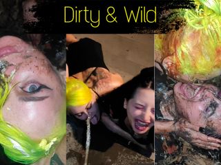 Forest whore: Лесбіянки брудно гуляють і їдять гарячих догів зі сміття