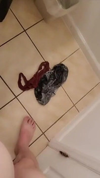 Getting Bent Over and Fucked Then Letting Daddys Cum Drip Out of My Mouth Onto My Big Tits