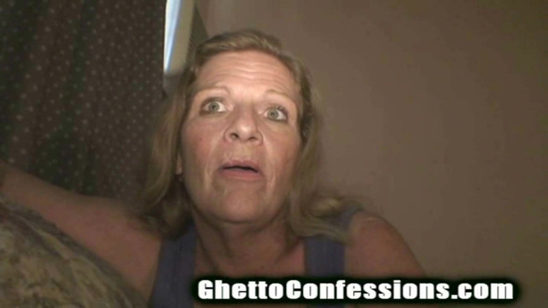 Ghetto Confessions: Nenek hodoh bekas pelacur telanjang jalang blowjob sperma jalang lidah!